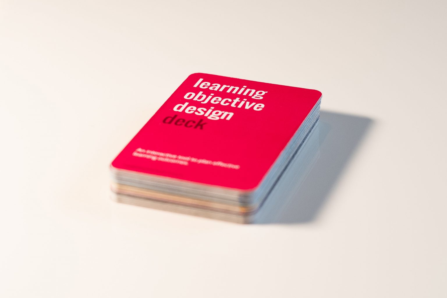 Learning Objective Design Deck Digital Version LEARNINGDESIGN TOOLS Learning objective design deck digital version learningdesign tools